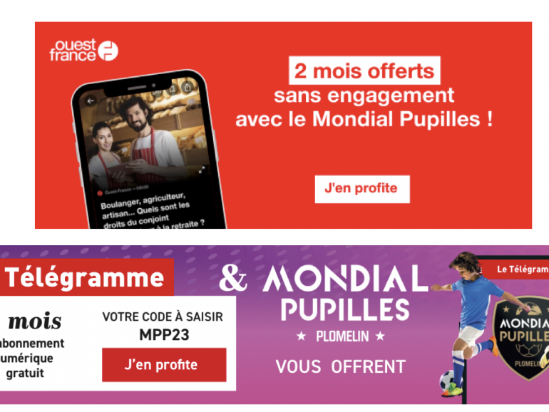 Offres partenaires : Ouest-France et Le Télégramme