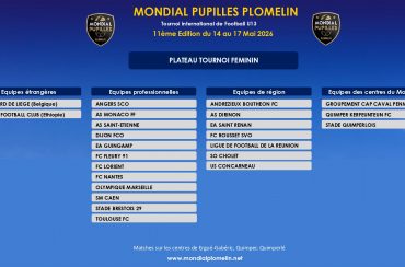 Plateaux des équipes de l&rsquo;édition 2026